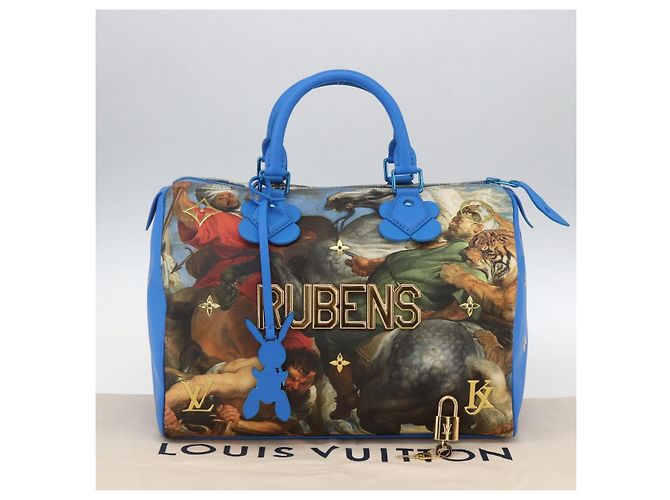 LOUIS VUITTON Coleção Masters RUBENS Bolsa Speedy 30 Azul M43305 Auth 165359SM - vista 12