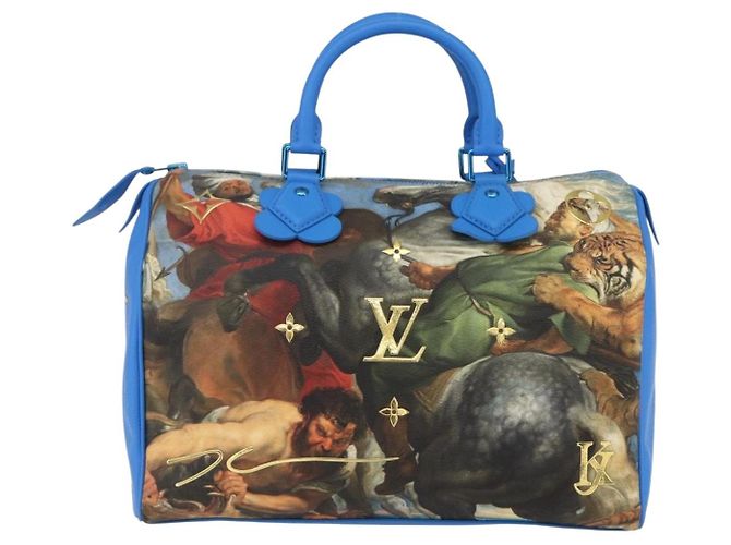 LOUIS VUITTON Coleção Masters RUBENS Bolsa Speedy 30 Azul M43305 Auth 165359SM - vista 2