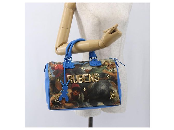 LOUIS VUITTON Coleção Masters RUBENS Bolsa Speedy 30 Azul M43305 Auth 165359SM - vista 27