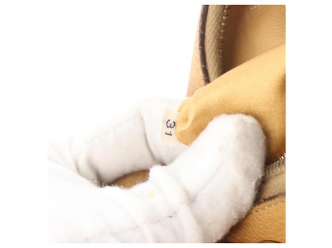 Borsa a Spalla PRADA in Pelle Marrone Oro Auth 172272 D'oro - vista 12