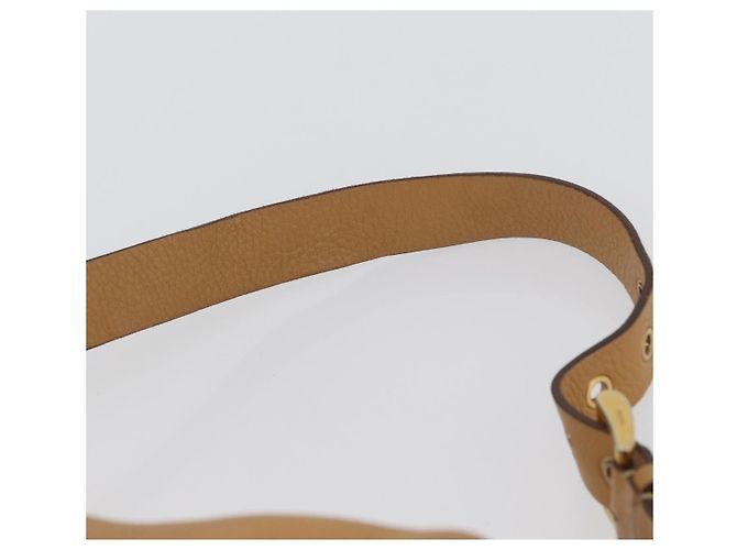 Borsa a Spalla PRADA in Pelle Marrone Oro Auth 172272 D'oro - vista 14