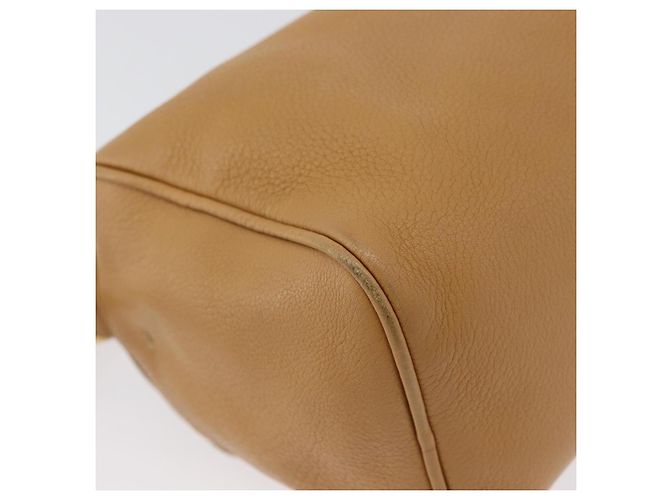 Borsa a Spalla PRADA in Pelle Marrone Oro Auth 172272 D'oro - vista 16