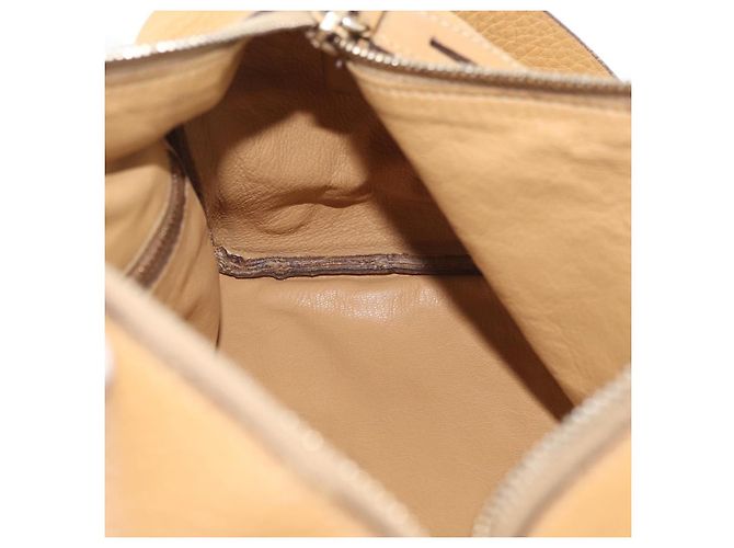 Borsa a Spalla PRADA in Pelle Marrone Oro Auth 172272 D'oro - vista 19