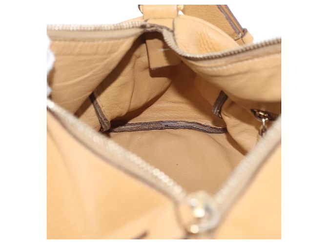 Borsa a Spalla PRADA in Pelle Marrone Oro Auth 172272 D'oro - vista 20