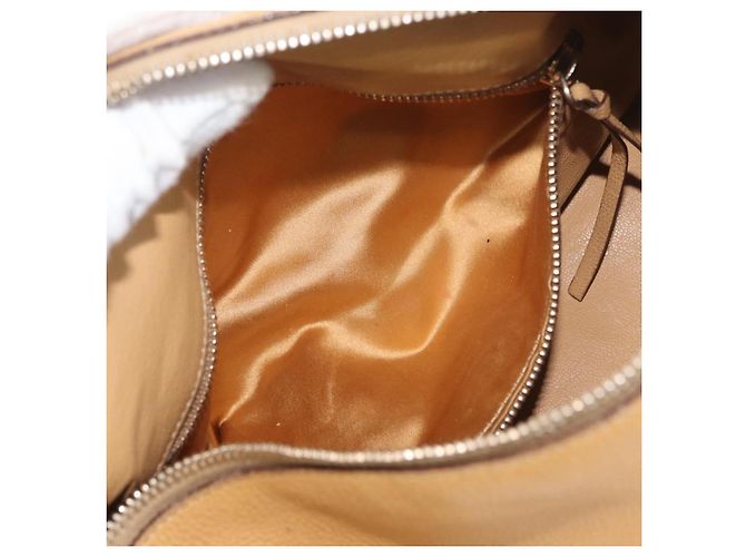 Borsa a Spalla PRADA in Pelle Marrone Oro Auth 172272 D'oro - vista 22
