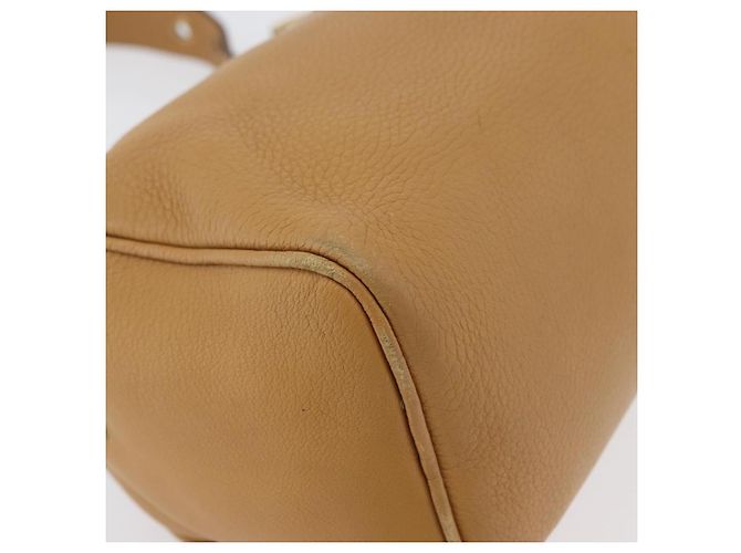 Borsa a Spalla PRADA in Pelle Marrone Oro Auth 172272 D'oro - vista 8