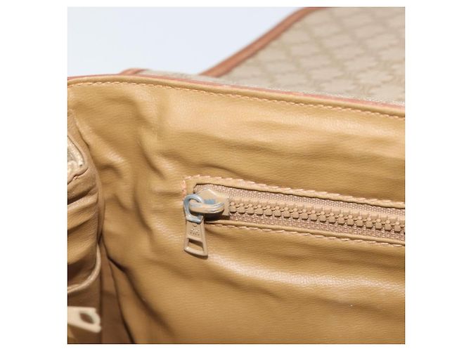 Céline Borsa a mano in tela Macadam CELINE in pelle PVC beige oro Auth 172281 D'oro - vista 22