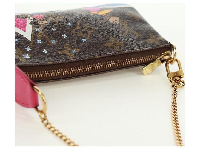 LOUIS VUITTON Mini Pochette Accessori Ski Bear Monogram M67769 171332M Monogramma - vista 6