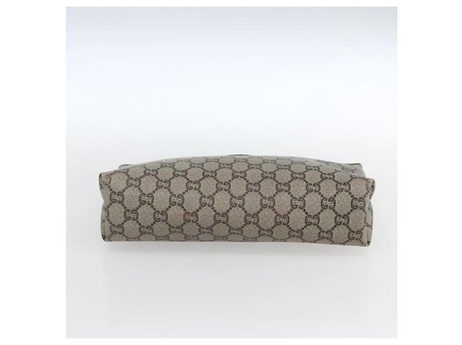 GUCCI GG Plus Supreme Clutch Bag PVC Beige Oro Auth am10687 D'oro - vista 6