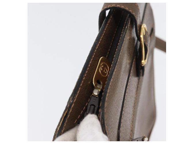 Gucci Borsa a Spalla in Pelle Marrone Oro Auth 170114 D'oro - vista 10