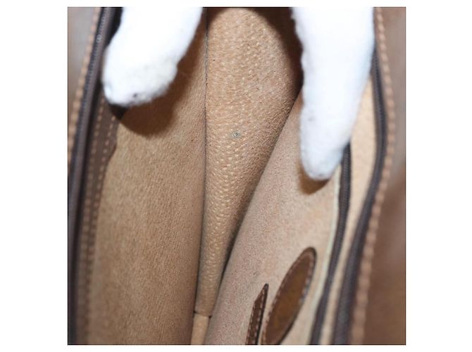 Gucci Borsa a Spalla in Pelle Marrone Oro Auth 170114 D'oro - vista 21