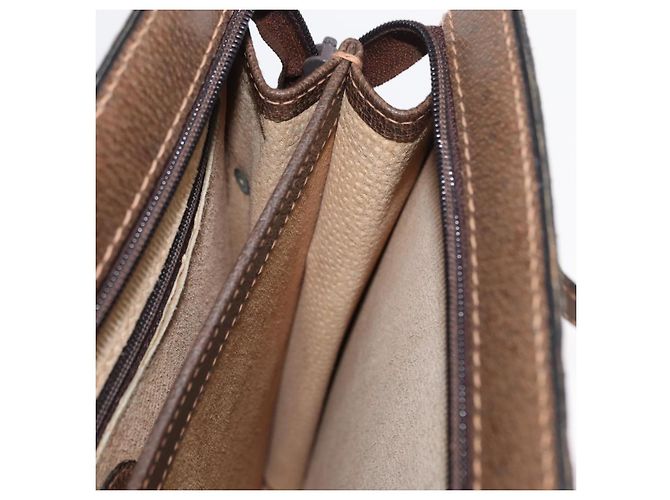Gucci Borsa a Spalla in Pelle Marrone Oro Auth 170114 D'oro - vista 23