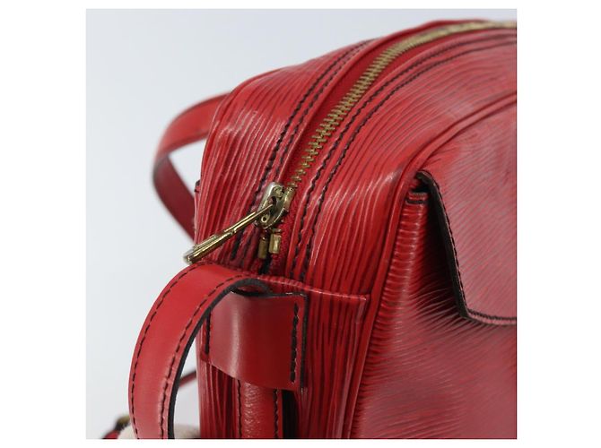 LOUIS VUITTON Bolso de Hombro Epi Jeune Fille MM Rojo M52157 LV Auth 171057 Roja - vista 9