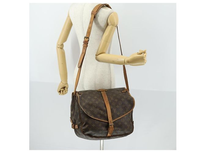 LOUIS VUITTON Borsa a Spalla Monogram Saumur 35 M42254 LV Auth BA10390 Monogramma - vista 28