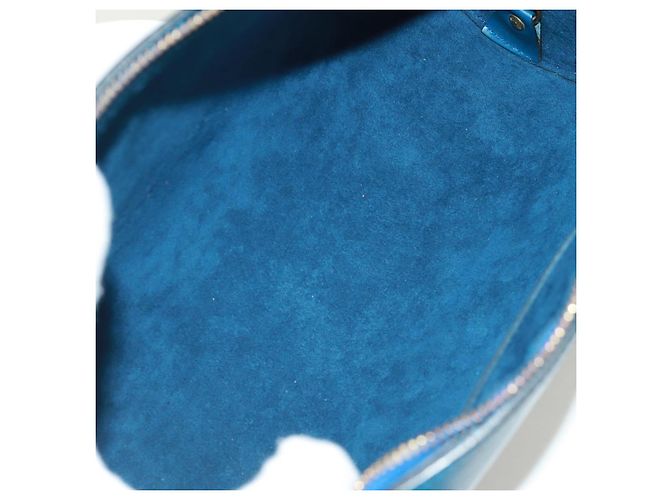 LOUIS VUITTON Borsa a Mano Epi Soufflot Blu M52225 LV Auth 171028V - vista 10