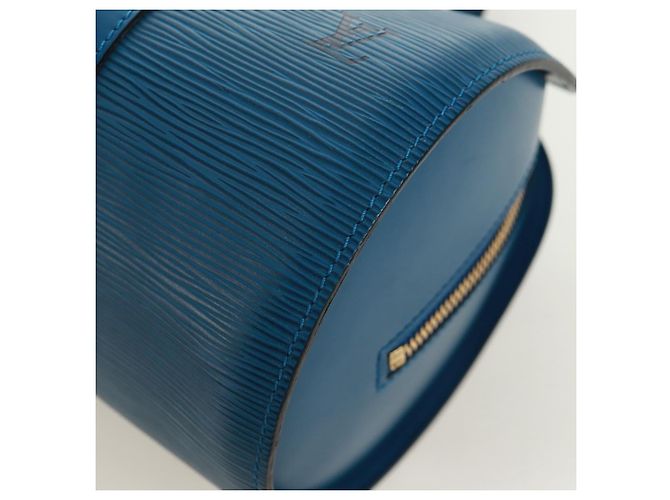 LOUIS VUITTON Borsa a Mano Epi Soufflot Blu M52225 LV Auth 171028V - vista 14