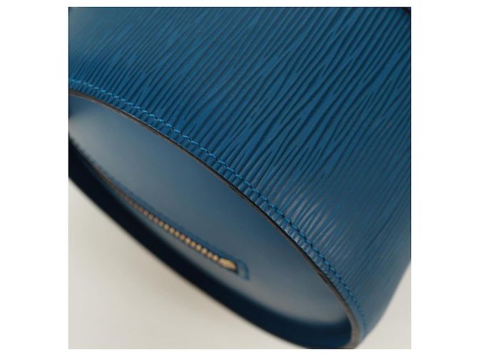 LOUIS VUITTON Borsa a Mano Epi Soufflot Blu M52225 LV Auth 171028V - vista 15