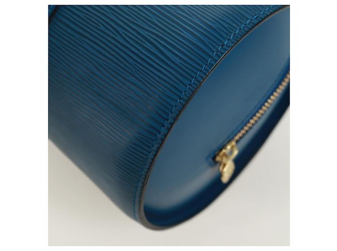 LOUIS VUITTON Borsa a Mano Epi Soufflot Blu M52225 LV Auth 171028V - vista 16