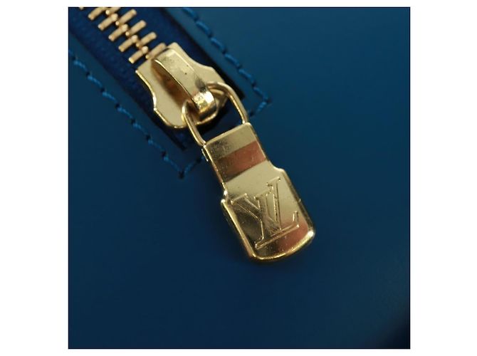 LOUIS VUITTON Borsa a Mano Epi Soufflot Blu M52225 LV Auth 171028V - vista 17