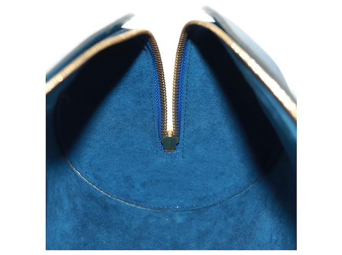 LOUIS VUITTON Borsa a Mano Epi Soufflot Blu M52225 LV Auth 171028V - vista 20