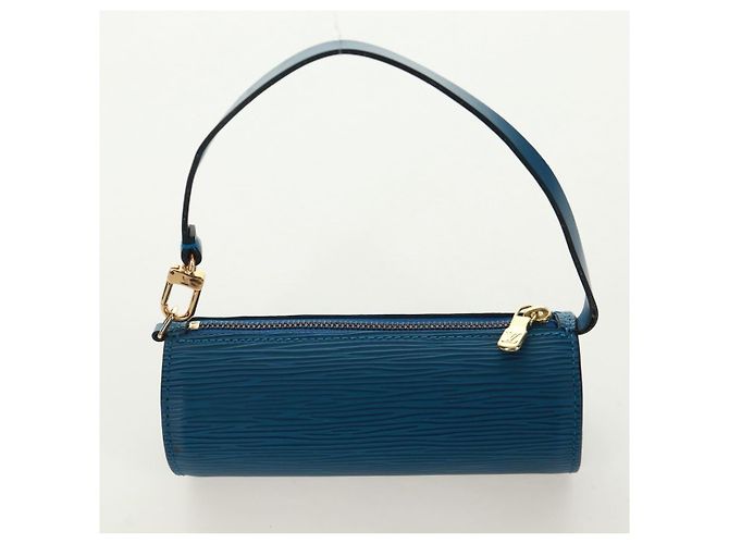 LOUIS VUITTON Borsa a Mano Epi Soufflot Blu M52225 LV Auth 171028V - vista 23