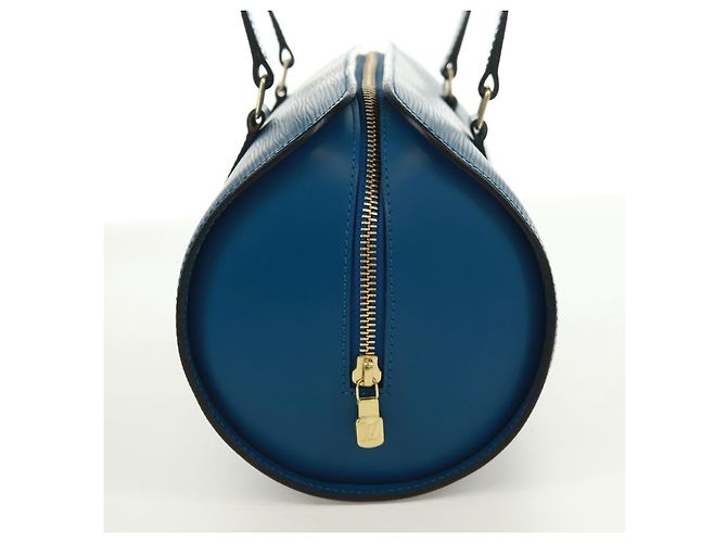 LOUIS VUITTON Borsa a Mano Epi Soufflot Blu M52225 LV Auth 171028V - vista 4