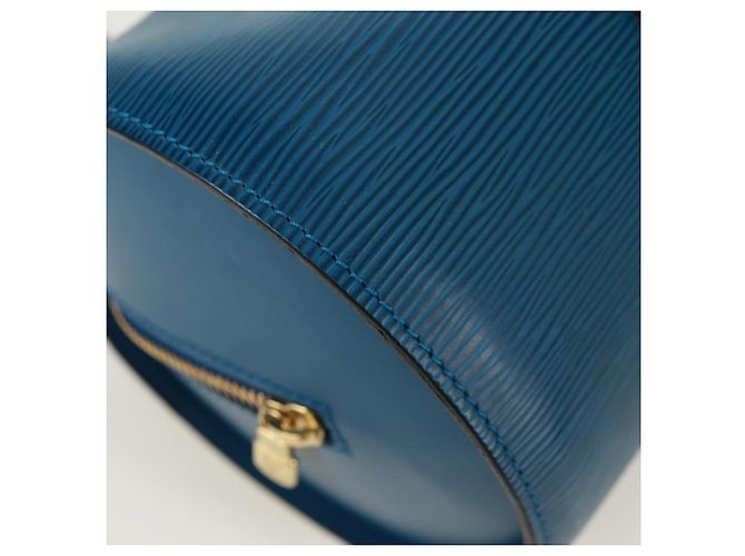 LOUIS VUITTON Borsa a Mano Epi Soufflot Blu M52225 LV Auth 171028V - vista 9