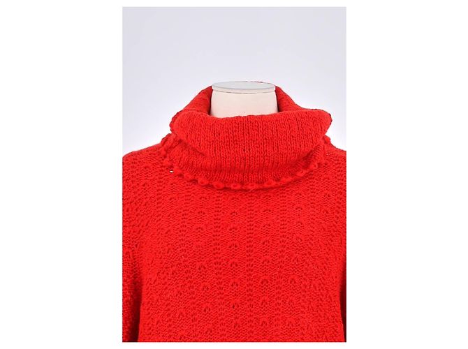Yohji Yamamoto Pull en laine rouge - vista 2
