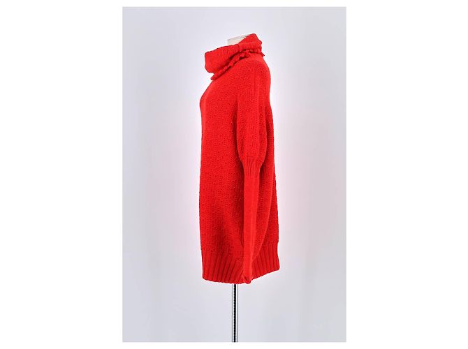 Yohji Yamamoto Pull en laine rouge - vista 5