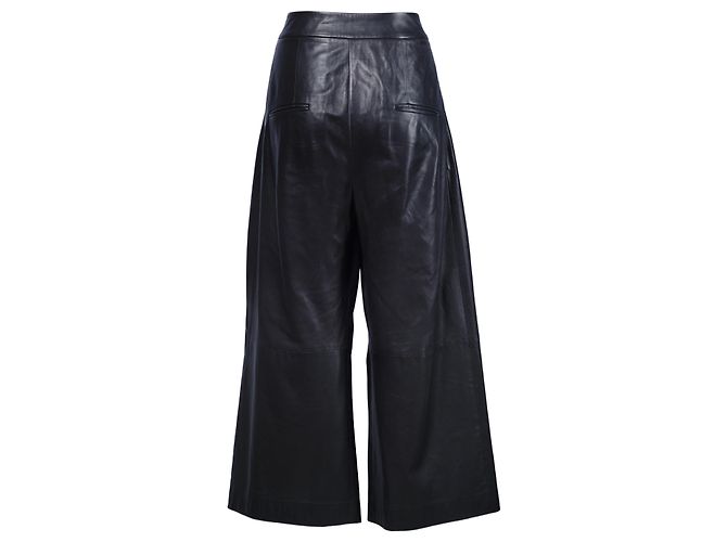 Autre Marque Pantalones de cuero negros Dušan - vista 3