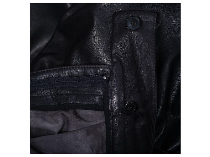 Autre Marque Pantalones de cuero negros Dušan - vista 6