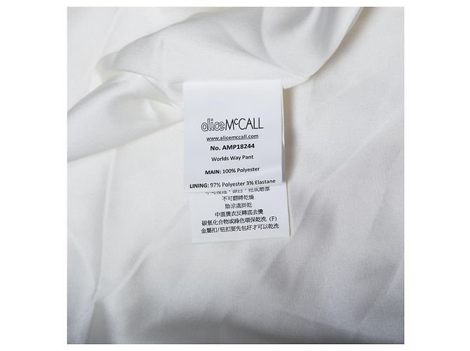 Autre Marque Pantaloni bianchi con rouches Alice McCall Bianco - vista 7