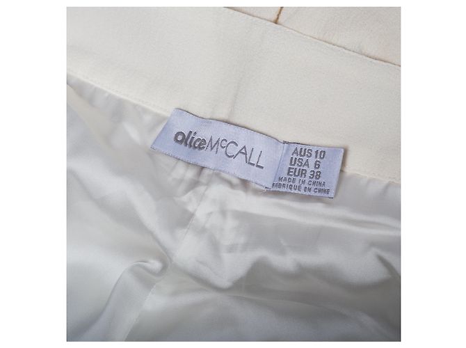 Autre Marque Pantaloni bianchi con rouches Alice McCall Bianco - vista 8