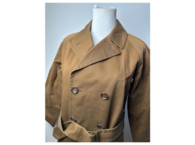 Comme Des Garcons Vintage Comme Des Garçons Denim-Trenchcoat Khaki Braun S - Ansicht 13