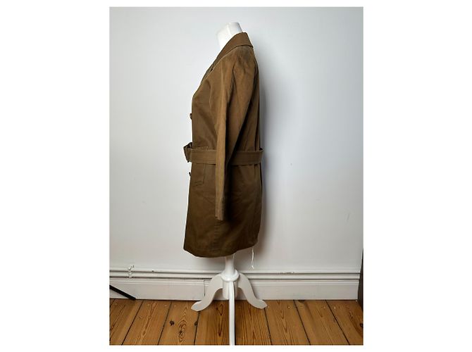 Comme Des Garcons Vintage Comme Des Garçons Denim-Trenchcoat Khaki Braun S - Ansicht 3