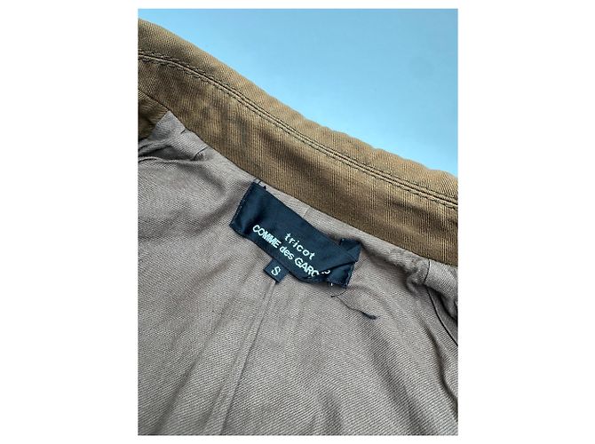 Comme Des Garcons Vintage Comme Des Garçons Denim-Trenchcoat Khaki Braun S - Ansicht 6