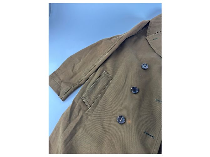 Comme Des Garcons Vintage Comme Des Garçons Denim-Trenchcoat Khaki Braun S - Ansicht 9