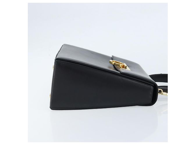 Salvatore Ferragamo Gancini Convertible Top Handle Leather Medium Black - view 3