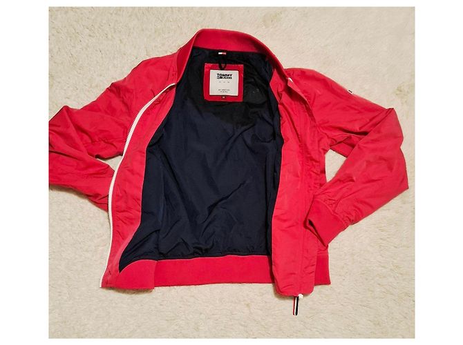Autre Marque Rote Tommy Jeans Bomberjacke Fuschia - Ansicht 10