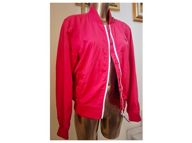 Autre Marque Rote Tommy Jeans Bomberjacke Fuschia - Ansicht 11