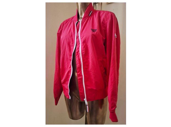 Autre Marque Rote Tommy Jeans Bomberjacke Fuschia - Ansicht 12