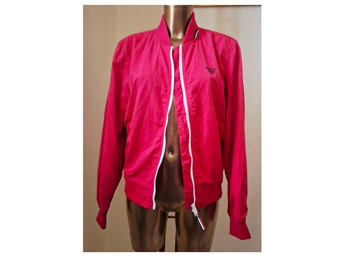 Autre Marque Rote Tommy Jeans Bomberjacke Fuschia - Ansicht 13