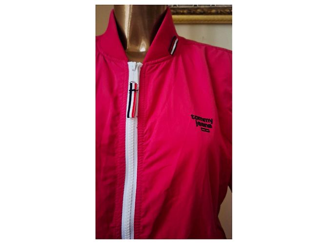 Autre Marque Rote Tommy Jeans Bomberjacke Fuschia - Ansicht 15
