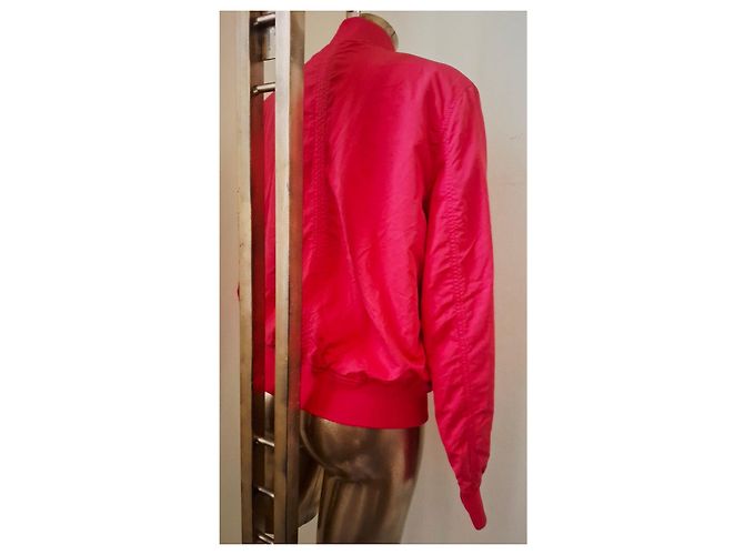 Autre Marque Rote Tommy Jeans Bomberjacke Fuschia - Ansicht 16