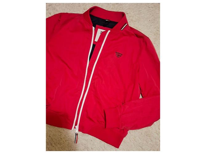 Autre Marque Rote Tommy Jeans Bomberjacke Fuschia - Ansicht 6