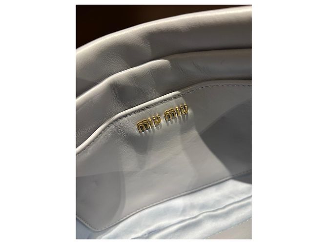 Miu Miu Matelassé Handtasche Grau - Ansicht 5