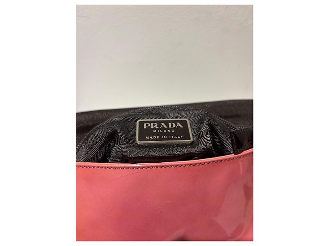 Prada Tasche (Modell B10329, Vernice + Gomma, rosa) Pink - Ansicht 5