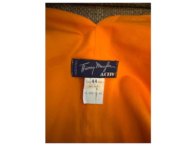 Traje de falda Thierry Mugler naranja de algodón - vista 19