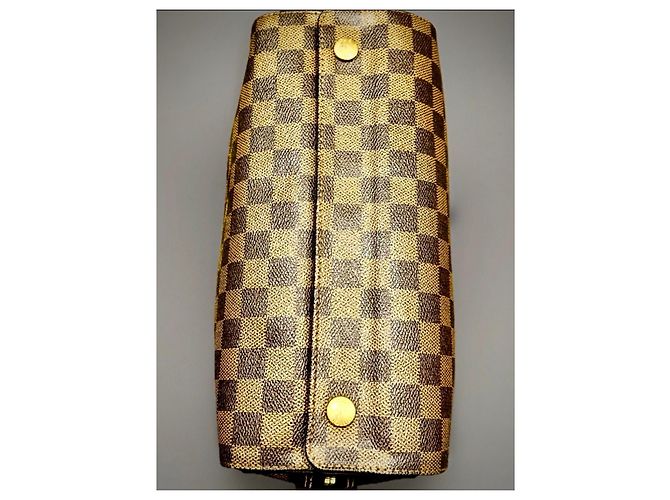 Naviglio Borsa Messenger Damier Ebene Louis Vuitton Marrone - vista 10