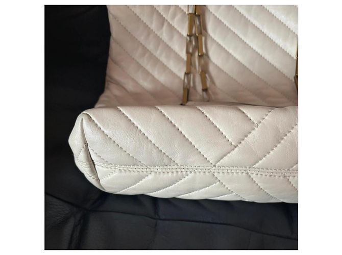 Isabel Marant Tote Borsa in Pelle Bianca con Manico a Catena Bianco - vista 5